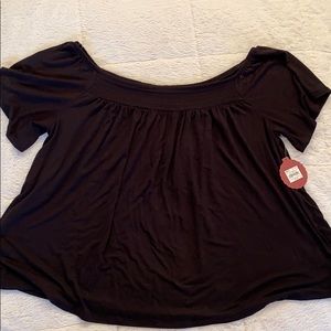 NWT!! Black Off the Shoulder Blouse